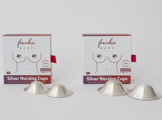 Silver Nursing Cups size Large