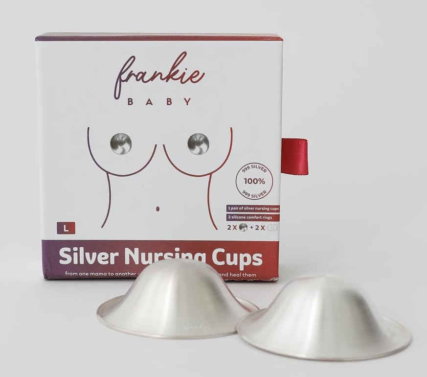 Silver Nursing Cups size Large